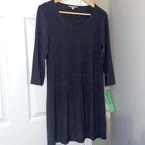 Haani Petite Small Oversized Gray Dress